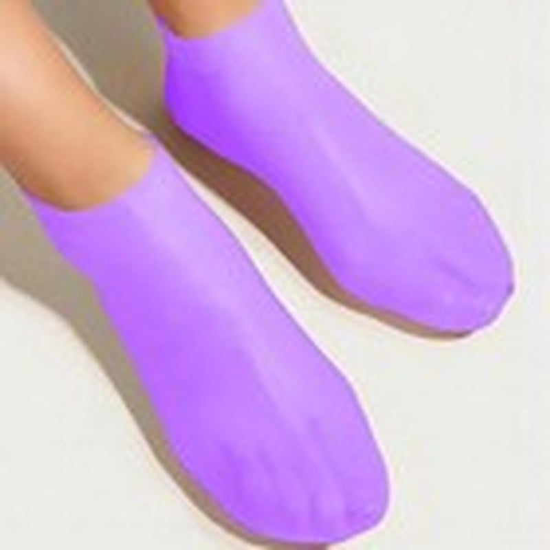 2 Pair Full Length Silicone Gel Moisturizing Socks Foot Care Protector Free Ship