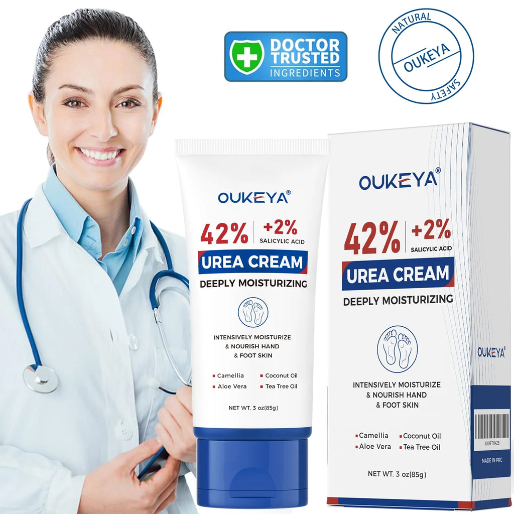Urea Cream with Salicylic Acid Moisturizes & Exfoliates Dry Cracked Skin 3 Oz